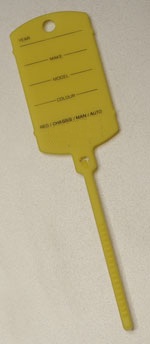 Yellow Tail Keytag